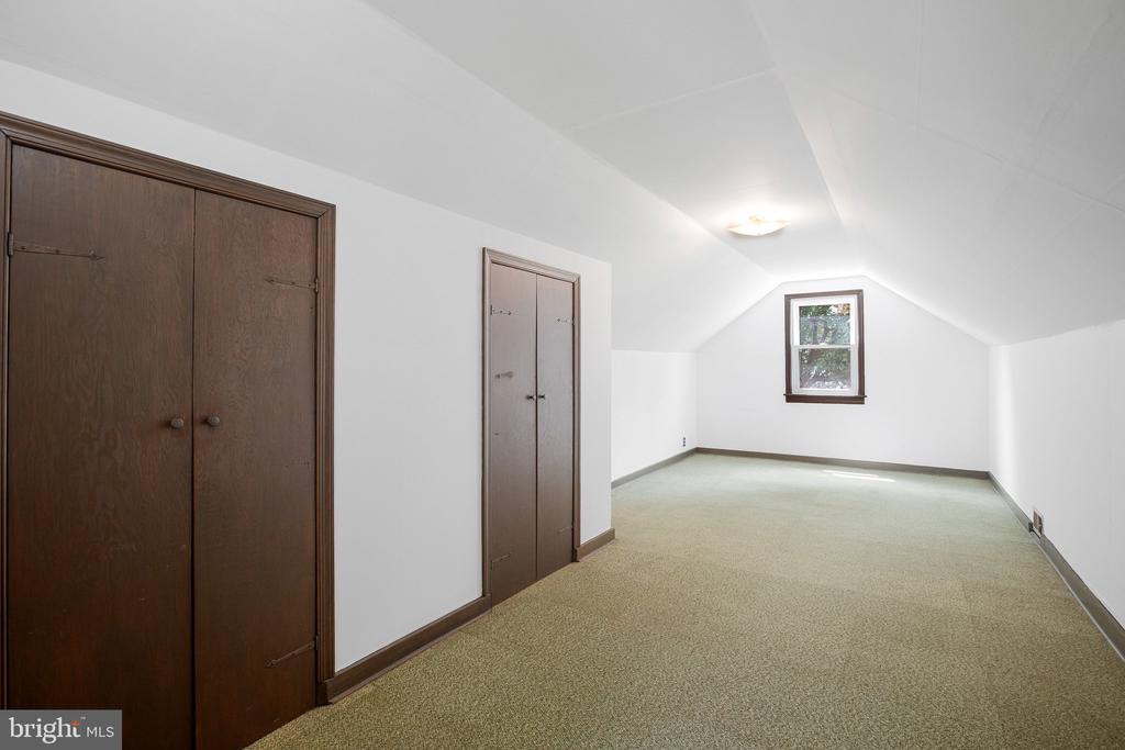The same attic room after clean-out